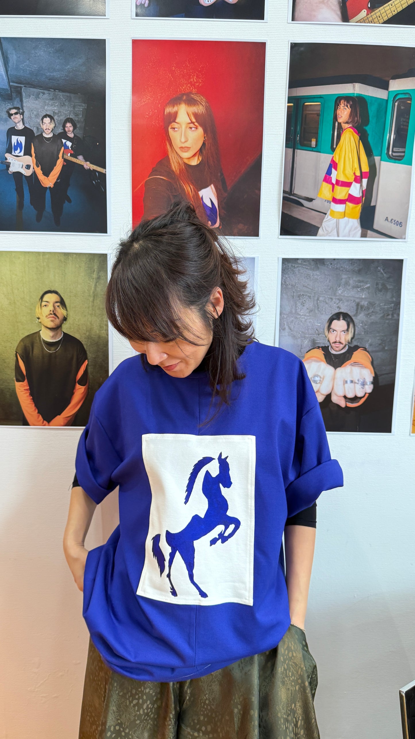 Full blue horse