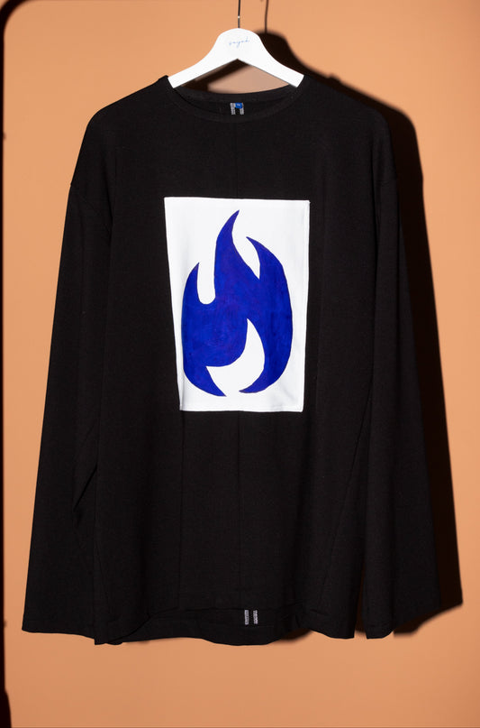 Blue flame manches longues