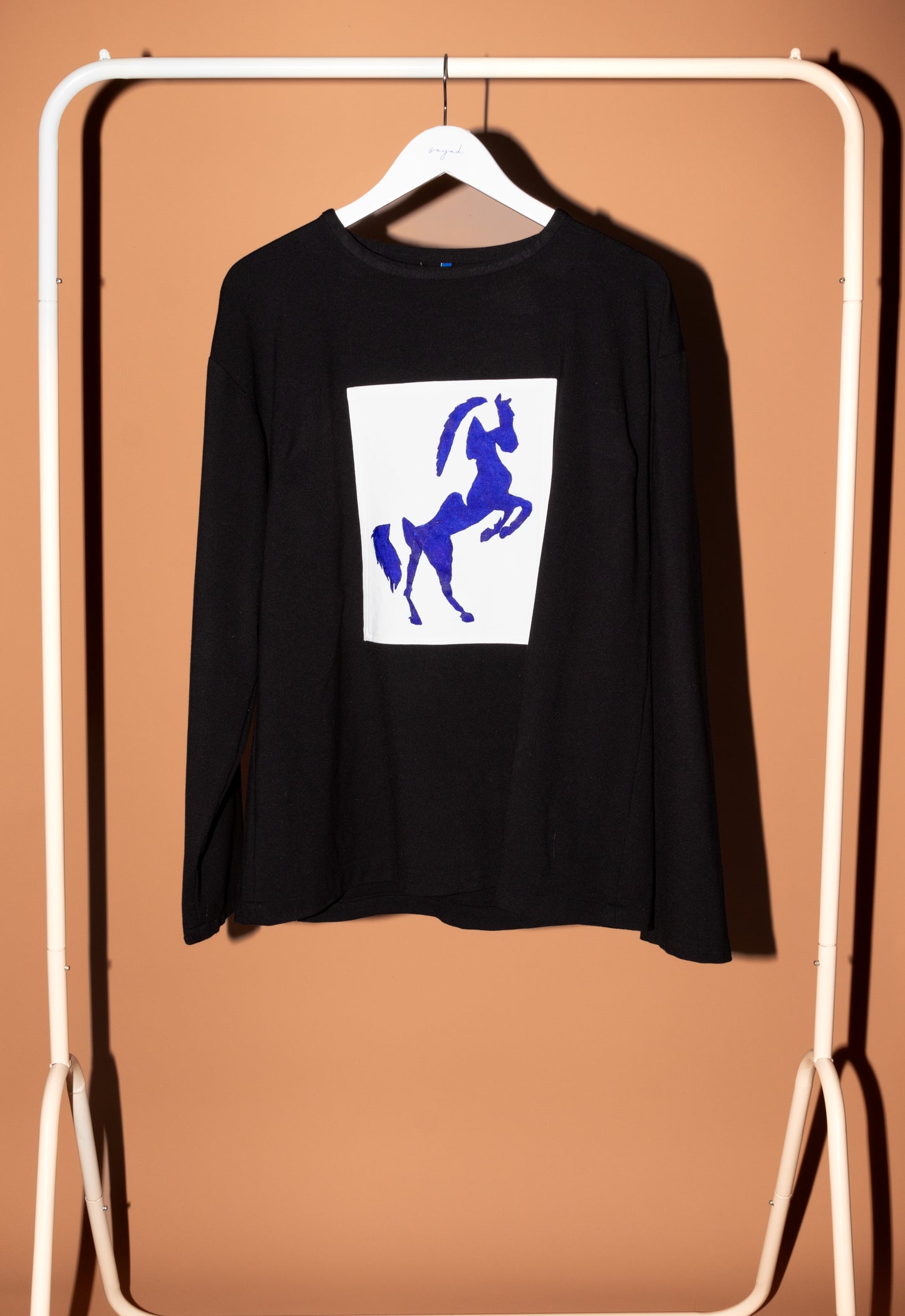 Long sleeve Blue horse