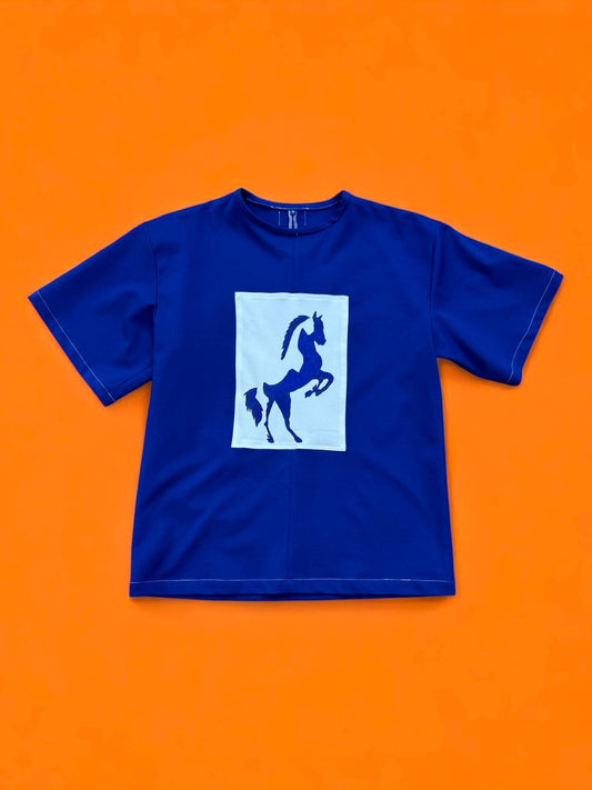 Full blue horse
