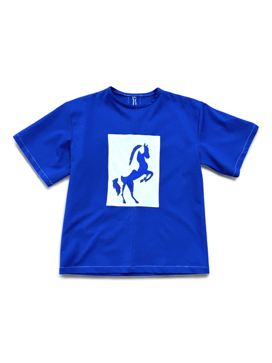 Full blue horse